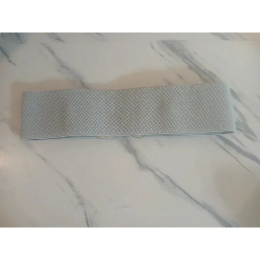 Silver Heart Wide Stretch Belt